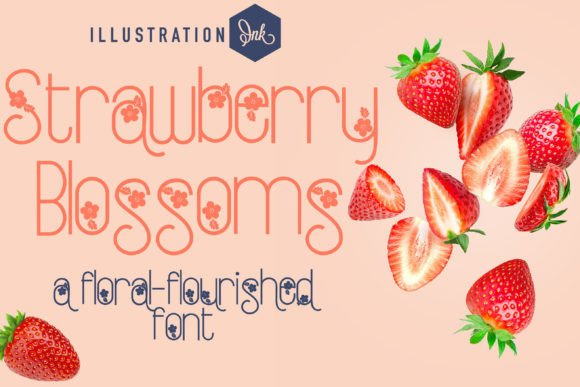 Strawberry Blossoms Font