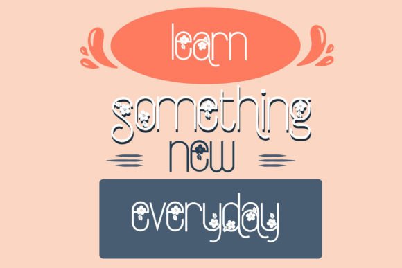 Strawberry Blossoms Font preview 3