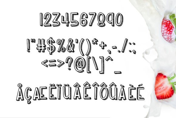 Strawberry Milk Font preview 4