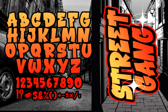 Street Fruit Font preview 3