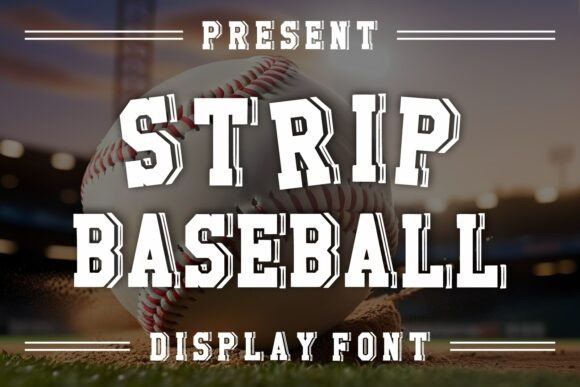 Strip Baseball Font