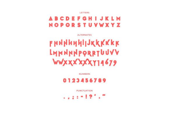 Stripes Font preview 2