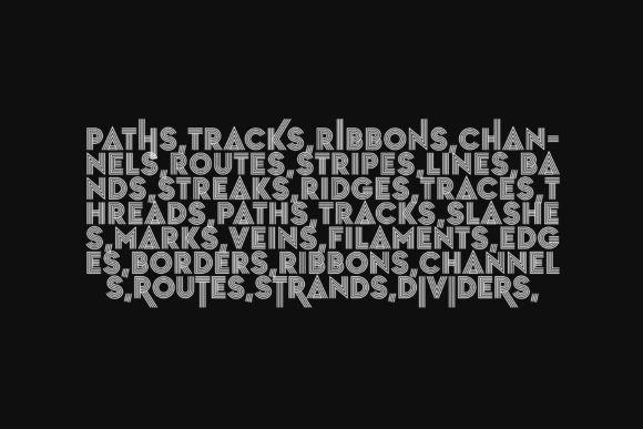 Stripes Font preview 3