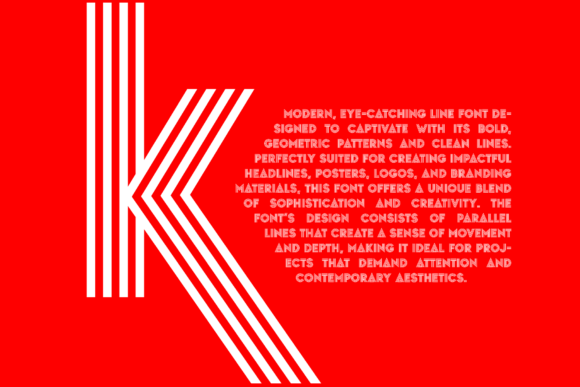 Stripes Font preview 4