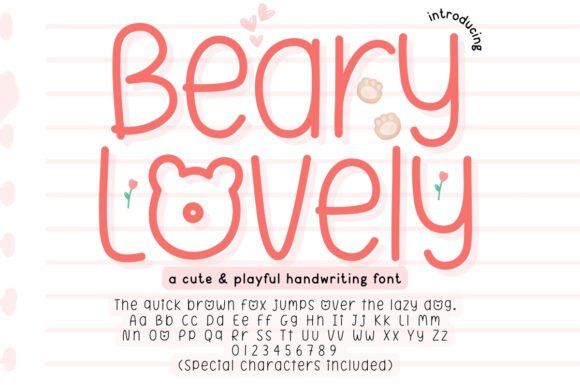 Beary Lovely Font
