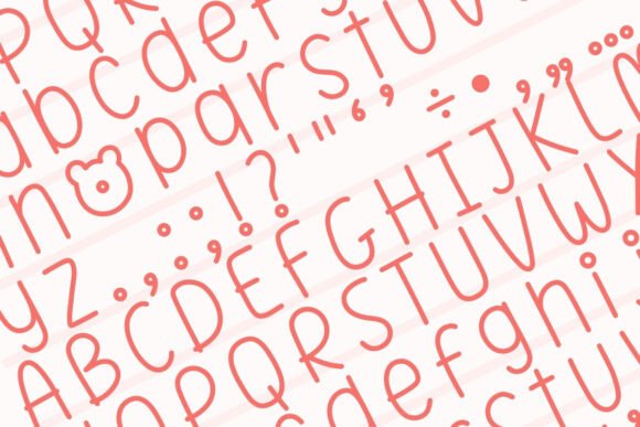Beary Lovely Font preview 3