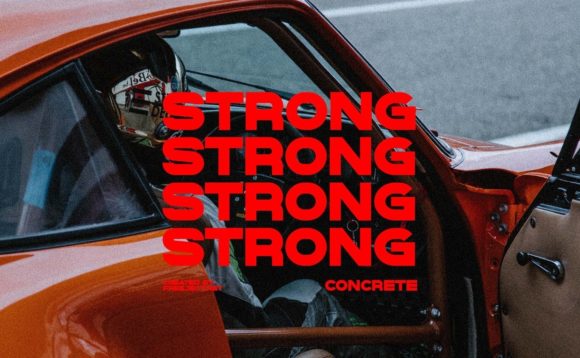 Strong Concrete Font preview 3