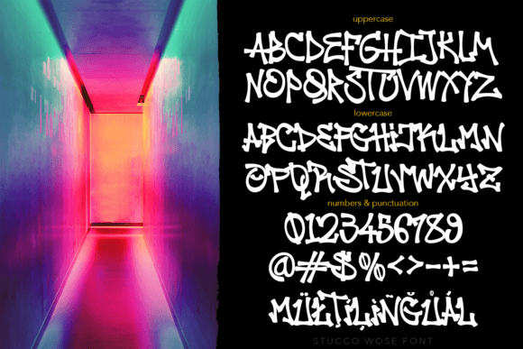 Stucco Wose Font preview 2