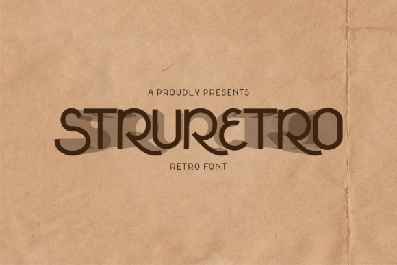 Sturetro Font preview 2
