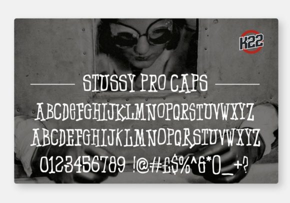 Stussy Font preview 3
