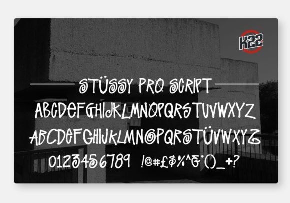 Stussy Font preview 4