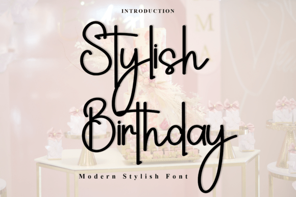 Stylish Birthday Font