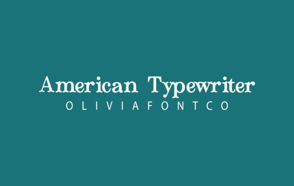 American Typewriter Font preview 2