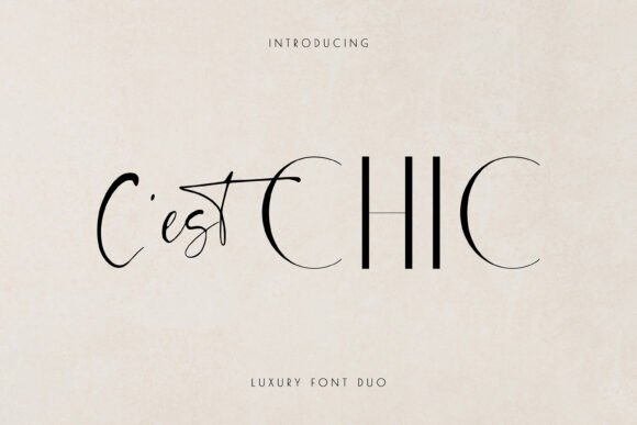 C'est Chic Font preview 1
