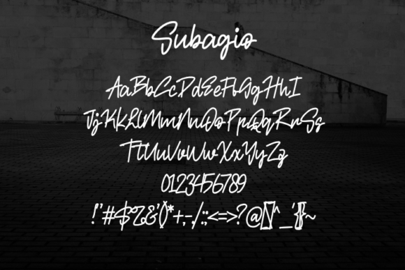 Subagio Font preview 2