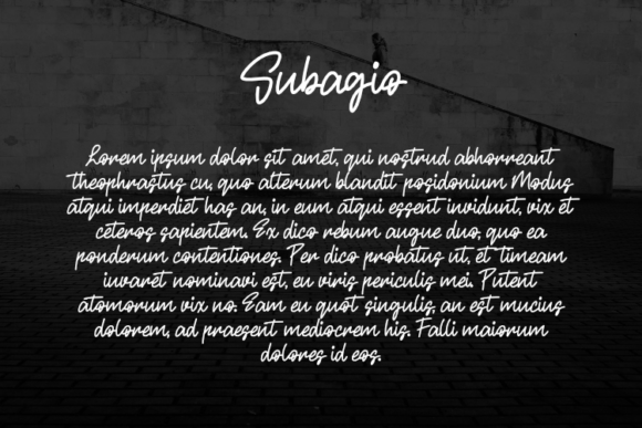 Subagio Font preview 3
