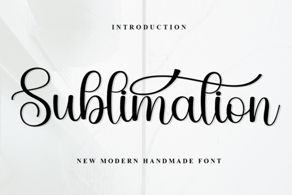 Sublimation Font preview 2