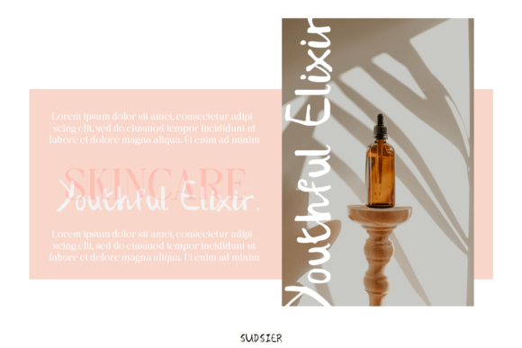 Sudsier Font preview 2