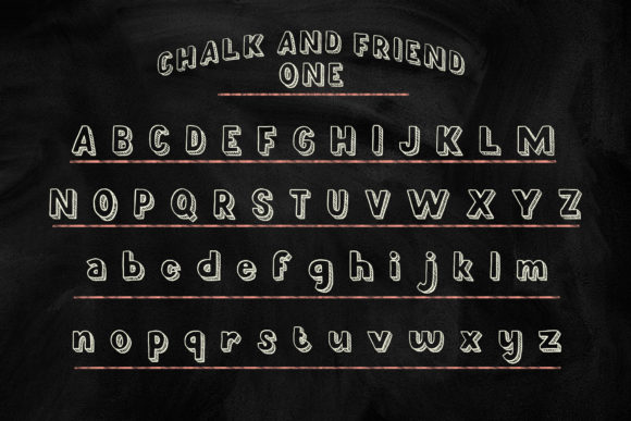 Chalk and Friend Font preview 4