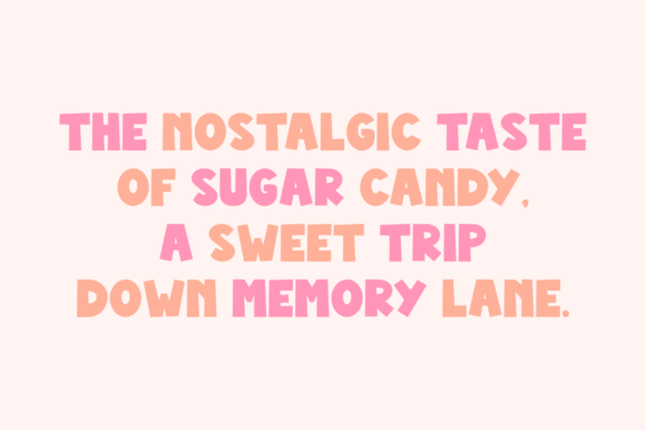Sugar Candy Font preview 3