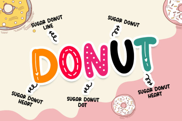 Sugar Donut Font preview 2