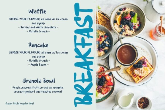 Sugar Pasta Font preview 4