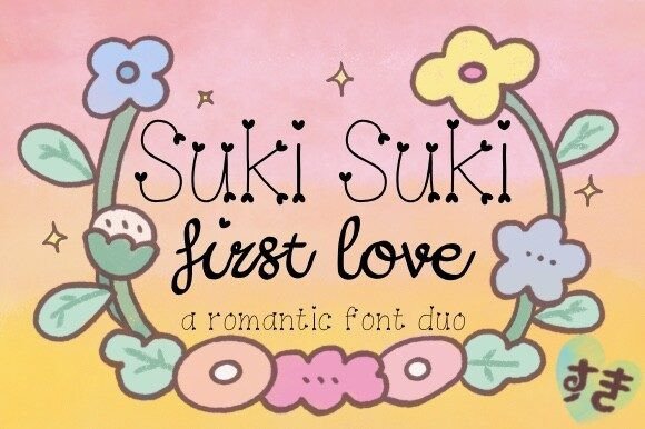 Suki Suki First Love Font