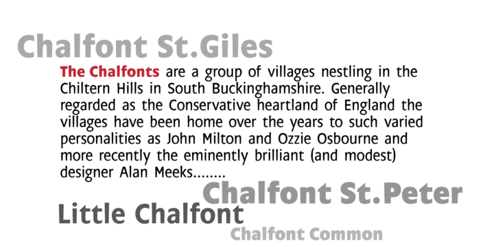 Chalfont Family Font preview 4