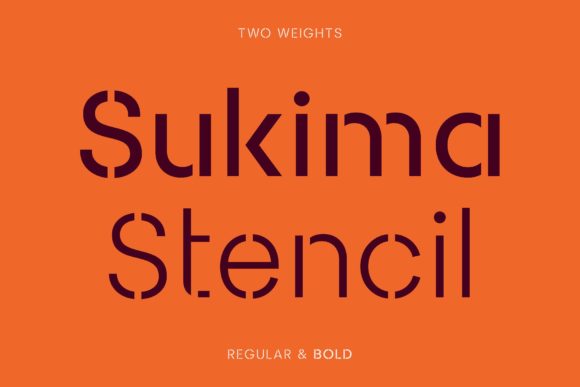 Sukima Stencil Font