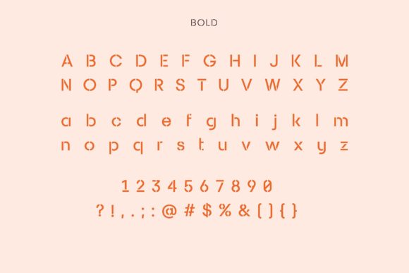 Sukima Stencil Font preview 2