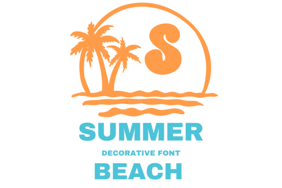 Summer Beach Font preview 2