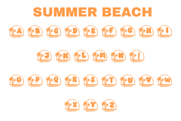 Summer Beach Font preview 4