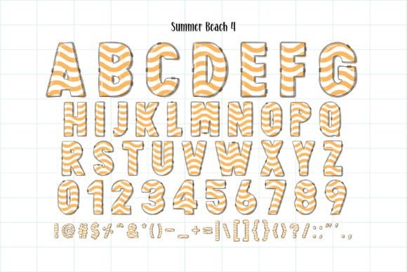 Summer Beach Font preview 5