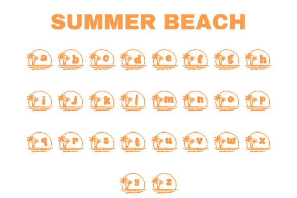Summer Beach Font preview 6