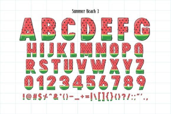 Summer Beach Font preview 7