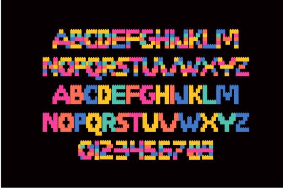 Summer Blocks Font preview 4