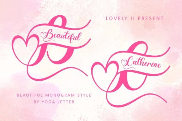 Beautiful Catherine Monogram Font Beautiful Catherine Monogram Font