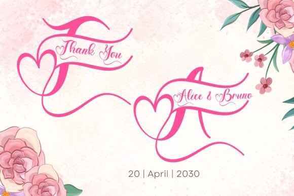 Beautiful Catherine Monogram Font preview 2