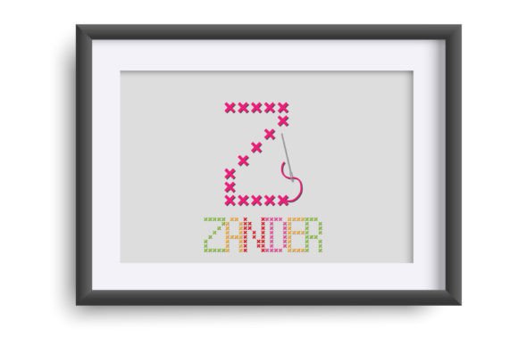 Summer Cross Stitch Font preview 4