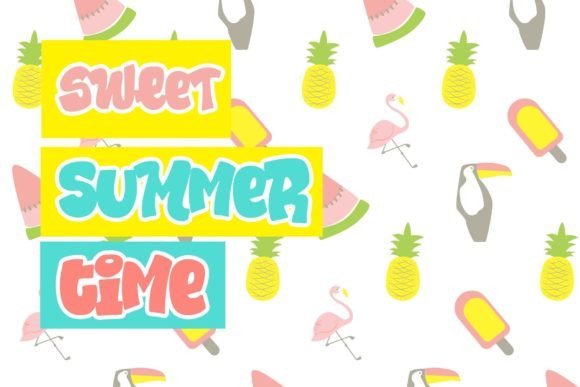 Summer Days Font preview 2