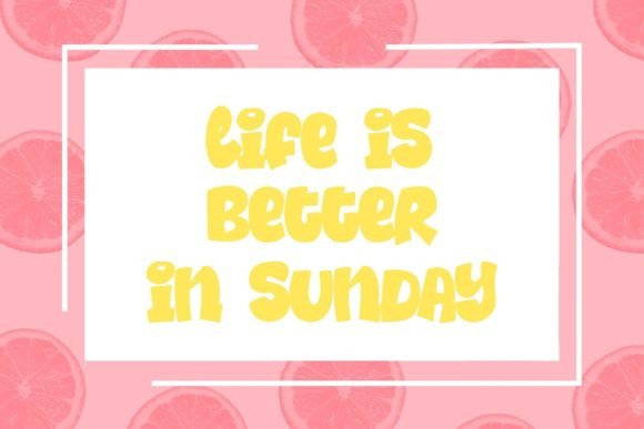 Summer Days Font preview 4