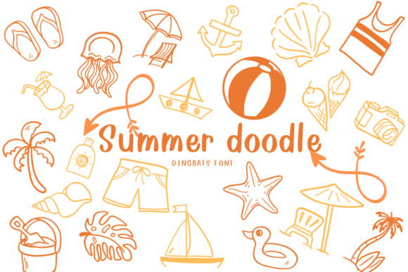 Summer Doodle Font preview 2