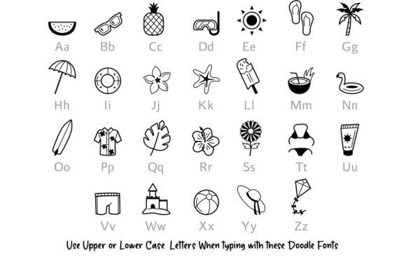 Summer Doodle Font preview 3