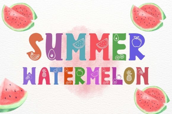 Summer Fruits Style Font preview 2