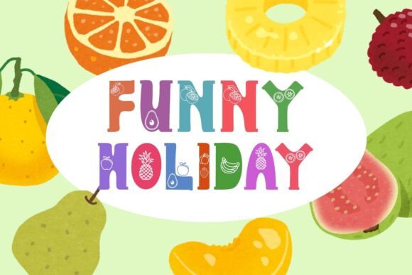 Summer Fruits Style Font preview 3