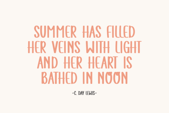 Summer Handwriting Font preview 2