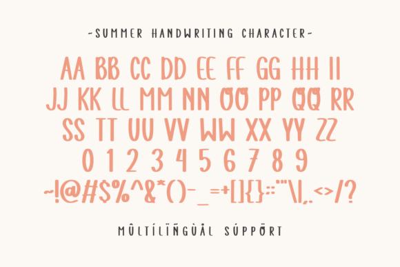 Summer Handwriting Font preview 3
