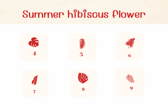 Summer Hibiscus Font preview 4