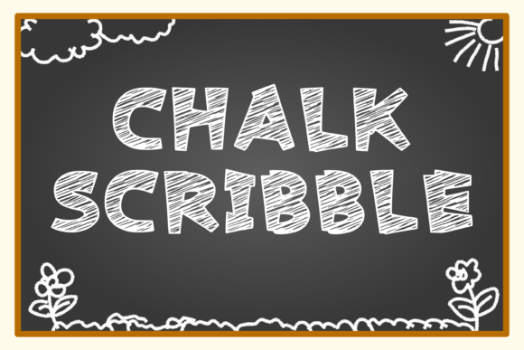 Chalk Scribble Font preview 2
