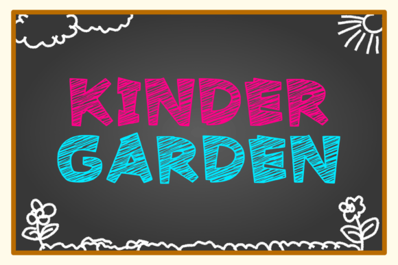 Chalk Scribble Font preview 3